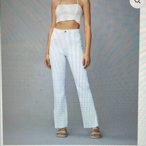 DL1961 Emilie vintage White slit ankle jean